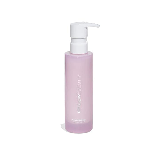 Fitglow Beauty Calm Cleanser | Gentle Milky Face Cleanser for Sensitive Skin | Hydrating & Balancing Facial Wash with Ceramides & Cucumber | Makeup Remover | Plant-Based, Fragrance-Free | 120ml